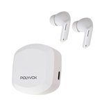 Fone De Ouvido Intra-Auricular Bluetooth Sem Fio TWS Polyvox XE-175 Branco com Estojo Carregamento 