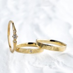 Aliança de Casamento em Ouro 18k combo Bahamas e Valentina
