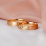 Aliança de Casamento em Ouro 18k 5mm modelo Constelação