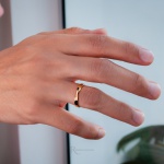 Aliança de Casamento em Ouro 18k 3mm modelo Eternal