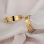 Aliança de Casamento em Ouro 18k 6mm modelo Julieta