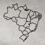 Escultura de Parede Mapa Brasil