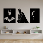 Kit Esculturas de Parede Batman