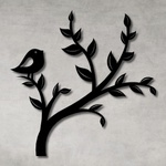 Escultura de Parede Árvore Passarinho