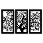 Kit Esculturas de Parede Árvore