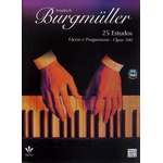 Método Para Piano Burgmuller 25 Estudos Com CD
