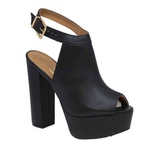 Sandália Meia Pata Fechada Vizzano Preto | Rilu Fashion