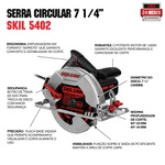 Serra Circular Skil 5402 1400W com disco 24 dentes