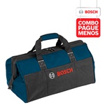 Combo Pague Menos Bosch 18V - Martelete Perf. GBH 180-LI SDS-Plus, 2J + Lanterna GLI 18V-1900, 2 baterias 18V 4,0Ah 1 carregador e 1 bolsa