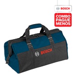 Combo Pague Menos Bosch 18V - Serra Sabre GSA 18V-LI + Lixadeira GSS 18V-10, 2 baterias 18V 4,0Ah 1 carregador e 1 bolsa