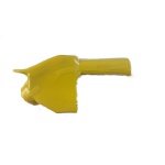 Capa Protetora Plastica Bico Automático 1/2 e 3/4 Amarela Com Suporte Para Mangueira