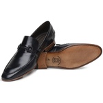 Sapato Loafer Casual Premium em Couro Legítimo Preto