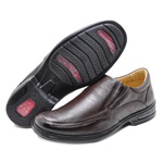 Sapato Confort em Couro Rafarillo 3900102 Café 482