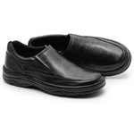 Sapato Masculino Em Couro Cor Preto Confort Ref. 561-2021