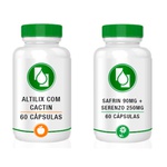 Kit Altilix 100mg + Cactin 500mg 60 cápsulas + Saffrin c/ Serenzo