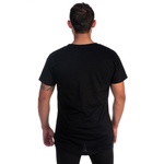 Camiseta Masculina Long Line Fé Preta -Selten 