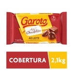 Chocolate Para Cobertura Garoto Ao Leite 2,1kg