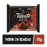 Chocolate Talento Dark Nibs De Cacau 75g