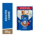 Cat Chow Ração Úmida Para Gatos Adultos Carne Ao Molho 85g