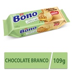 Biscoito Bono Recheado Torta de Limão Coberto com Chocolate Branco 109g