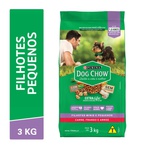 Dog Chow Cães Filhotes Raças Minis e Pequenas Carne, Frango e Arroz 3kg