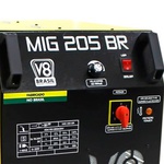 Máquina de Solda Mig 205A Mono com Tocha Euro V8 BRASIL112644