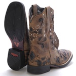 Bota Western Feminina Vimar Boots 13112 Dallas Bambú 