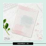 Miolo para Caderno - Aquarela