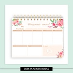 Desk Planner Rosas - A5
