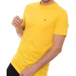 Camiseta Tommy Basica Malha Peruana Amarelo