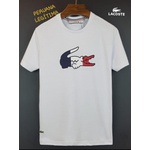 Camiseta Lac Peruano branca com simbolo tricolor