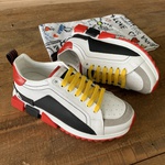 TENIS DOLCE GABBANA KING COURO TRICOLOR
