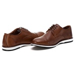 Sapato Derby Premium em Couro Confort Tchwm Shoes Castor
