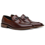Sapato Loafer Casual Premium em Couro Marrom