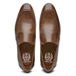 Sapato Loafer Casual Premium em Couro Castanho