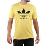 Camiseta Algodão Adidas Amarela
