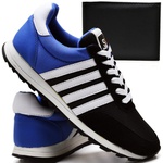 Tênis Sport Fit Top Franca Shoes Preto e Azul