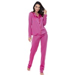 Pijama Homewear Colors Calça e Camisa Pink/Laranja