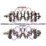 Virabrequim motor Fiorino, Palio, Siena e Uno 1.0 Fire 8V - 46778917