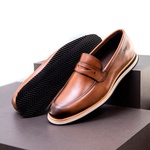 Sapato Casual Loafer Durhan Faway Whisky 