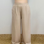 Calça Pantalona Eva Plus Size Off White