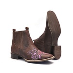Botina Feminina - Castor / Glitter Pink - Vimar Boots - 12165-B-VR