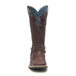 Bota Texana Feminina - Dallas Cator / Floral Havana - Roper - Bico Quadrado - Cano Longo - Solado Nevada - Vimar Boots - 13116-A-VR