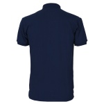 Camisa Polo Masculina Azul Marinho Detalhe Vermelho Piquet Premium 