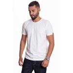Camiseta Masculina Algodão Egípcio Premium Ultrasoft Off White