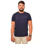 Camiseta Masculina Algodão Pima Premium Azul Marinho