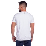 Camiseta Masculina Com Bolso Confort Branca