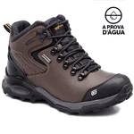 Bota Coturno Adventure Impermeável Gogowear 100% Couro ref Trek100 cor Rato