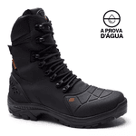 Bota Coturno militar Impermeável Gogowear 100% Couro ref Garra Preta
