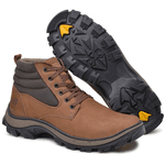 Bota Coturno Segurança EPI CA Gogowear 100% Couro ref Picker cor Cravo